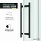 Anzzi 48in x 76in Frameless Shower Door with Sliding in Matte Black with Tsunami Tempered Clear Glass SD-FRLS06101MB - alternate 7