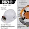 Klein Tools Hard Hat with Lamp, PC/ABS, 4-point Point Ratchet with Pivot, Type 1, Class E, White 60107RL - alternate 4