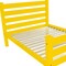 Homeroots Yellow Solid Wood Queen Bed Frame 548160 - alternate 4