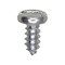 Auveco Slotted Pan Head Tapping Screw 8 x 3/8in Zinc, 100PK 1456 - alternate 1
