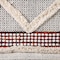 Homeroots 36" X 20" Red And White Geometric Cotton Square Hanging Tapestry 515656 - alternate 2