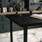 Martha Stewart 23.5 in. D X 47.5 in. W X Pine Wood, Rubberwood (Parawood), Black Wood Grain BLN-FY-HY-1071-BK-MS - alternate 5