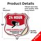 Signmission 24 Hour Surveillance Shield Sign Video S, 12 inch X 12 inch, Vinyl Decal, 2PK SHI-D-2PACK-12-348 - alternate 5