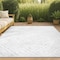 Jonathan Y Portmany Neutral Diamond Trellis Ivory 4 ft. x 6 ft. Indoor/Outdoor Area Rug IBZ104D-4 - alternate 1