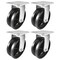 Hyw Products Heavy Duty Caster Set 6in V-Groove Wheels, 4 Rigid, 4PK 40-60R-A1-VG-4 - alternate 1