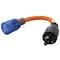 Ac Works Adapter Cord, STW, 5-15/20R, L5-20P, 1 ft., Orange L520520-012 - alternate 1
