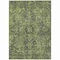 Homeroots 3' X 5' Moss Green And Gray Oriental Washable Indoor Outdoor Area Rug 563811 - alternate 3