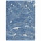 Homeroots 3' X 5' Blue Ivory And Gold Abstract Washable Indoor Outdoor Area Rug 601044 - alternate 5
