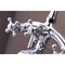 Anzzi Suni 3-Handle Claw Foot Tub Faucet with Hand Shower in Polished Chrome FS-AZ0052CHR - alternate 4