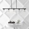 Jonathan Y Luca Parisian 45.5" 5-Light Modern Glam Iron Globe Linear LED Pendant, Black/Clear JYL7572B - alternate 6