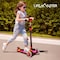 Lifemaster 3-Wheel Kids Scooter, LED Deck and Wheels, 5-Height Adjustable Handlebar, Red LMLUSB24 - alternate 4