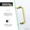 Anzzi Fellow Series 24 in. by 70 in. Frameless Hinged shower door in Brushed Gold with Handle SD-AZ09-01BG - alternate 5