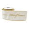 Homeroots 4" White And Gold Embroidered Merry Christmas Wired Ribbon 633456 - alternate 5