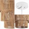 Jonathan Y Orson 24 in. 7-Light Coastal Bohemian Metal and Woven Paper Rope 3-Tier LED Chandelier, Natural/White JYL9564A - alternate 3