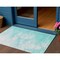 Homeroots 3' X 5' Aqua Ivory And Teal Blue Abstract Washable Indoor Outdoor Area Rug 582194 - alternate 1