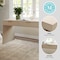 Martha Stewart Kayden Home Office Modular 2 Drawer Desk in Light Natural w/Brushed Gold Hardware NAN-PS-23519-LNT-GLD-MS - alternate 4