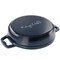 Megachef 2 Quart Round Enameled Cast Iron Braiser Pan in Dark Blue MG-BRS22DB - alternate 5