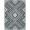 Homeroots 10' X 14' Pewter Charcoal And Sky Blue Tribal Washable Indoor Outdoor Area Rug 598153 - alternate 5