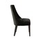 Manhattan Comfort Beever Chenille Wood Dining Chair in Black - Set of 2 DC103-BK - alternate 5