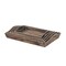 Homeroots Set Of 5 Rustic Natural Brown Wood Handmade Trays With Handles 483318 - alternate 2