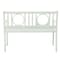 Homeroots 45" White Metal Garden Patio Bench 611610 - alternate 3