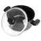 Korkmaz Ornella Non Stick 11 Inch 8 Liter Casserole with Lid in Black A1343 - alternate 4
