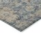 Homeroots 5' X 8' Denim Blue Brown And Beige Damask Washable Indoor Outdoor Area Rug 603846 - alternate 2