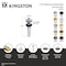 Kingston Brass Lift and Turn Sink Drain with Overflow, 17 Gauge, Black Stainless KB300VN - alternate 2