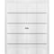 Sartodoors Sliding Closet Double Bi-fold Doors, Planum 0015 White Silk and Aluminum Strips, Sturdy Tracks Mold PLANUM0015DBF-WS-72 x 84 (4* 18x84) - alternate 1
