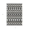 Homeroots 8' X 10' Charcoal Brown And Ivory Moroccan Washable Indoor Outdoor Area Rug 594313 - alternate 5