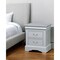 Homeroots 24" White Wood Two Drawer Nightstand 374197 - alternate 3