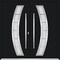 Vdomdoors Metal Double Doors Deux 6500 Black Enamel Frosted Glass Entry Modern Painted (W72xH80) Left hand Ou DEUX6500DEXD-BLK-W72xH80-LH-O - alternate 1