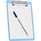 Acrimet Clipboard Memo Size A5 Low Profile Clip (Plastic) (Clear Blue Color), 3PK 137B.2 - alternate 4
