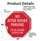 Signmission No After Hours Parking Lot Is Locke, 10 inch X 10 inch, Vinyl Decal, 2PK OC-D-2PACK-10-118 - alternate 4