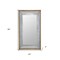Homeroots 84" Gray And Brown Galvanized Metal and Wood Framed Leaning Accent Mirror 415092 - alternate 3