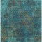 Homeroots 3' X 5' Teal Blue Navy Blue And Brown Abstract Washable Indoor Outdoor Area Rug 612364 - alternate 6