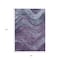 Homeroots 8' X 10' Purple And Gray Abstract Washable Indoor Outdoor Area Rug 618175 - alternate 5
