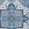 Homeroots 9' X 12' Blue Gray And Ivory Oriental Washable Indoor Outdoor Area Rug 600148 - alternate 3