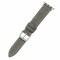 Elegani Leather Band Compatible with Apple Watch 49mm, Gray, Silver, Black, Yellow Gold, Rose Gold Buckle SVLTQR-GRY-49 - alternate 1