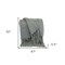 Homeroots Super Soft Gray Soft Solid Color Handloomed Throw Blanket 402915 - alternate 4