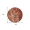 Homeroots 8' Orange Round Ikat Washable Indoor Outdoor Area Rug 576997 - alternate 3