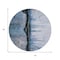 Homeroots 8' Blue And Charcoal Round Abstract Washable Indoor Outdoor Area Rug 630467 - alternate 3