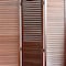 Homeroots 67" Brown Wood Folding Three Panel Screen Room Divider 277093 - alternate 5