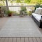 Homeroots 8' X 10' Beige And Ivory Chevron Washable Indoor Outdoor Area Rug 612235 - alternate 6