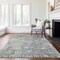 Homeroots 8' X 10' Plum Purple And Olive Green Oriental Washable Indoor Outdoor Area Rug 587455 - alternate 6