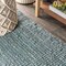 Jonathan Y Pata Hand Woven Chunky Jute with Fringe Light Blue/Gray 10 ft. x 13 ft. Area Rug NRF103B-13 - alternate 6