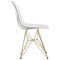 Leisuremod Cresco Plastic Dining Side Chair with Gold Base, Clear CR19CLG - alternate 6