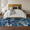 Homeroots 9' X 12' Blue Ivory And Gold Abstract Washable Indoor Outdoor Area Rug 643545 - alternate 3