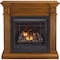 Duluth Forge Dual Fuel Ventless Gas Fireplace W/ Jefferson Series Mantel, 32,000 BTU, Medium Maple Finish FDI32R-J-MM - alternate 3