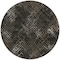 Homeroots 8' Brown And Chocolate Round Geometric Washable Indoor Outdoor Area Rug 588306 - alternate 7